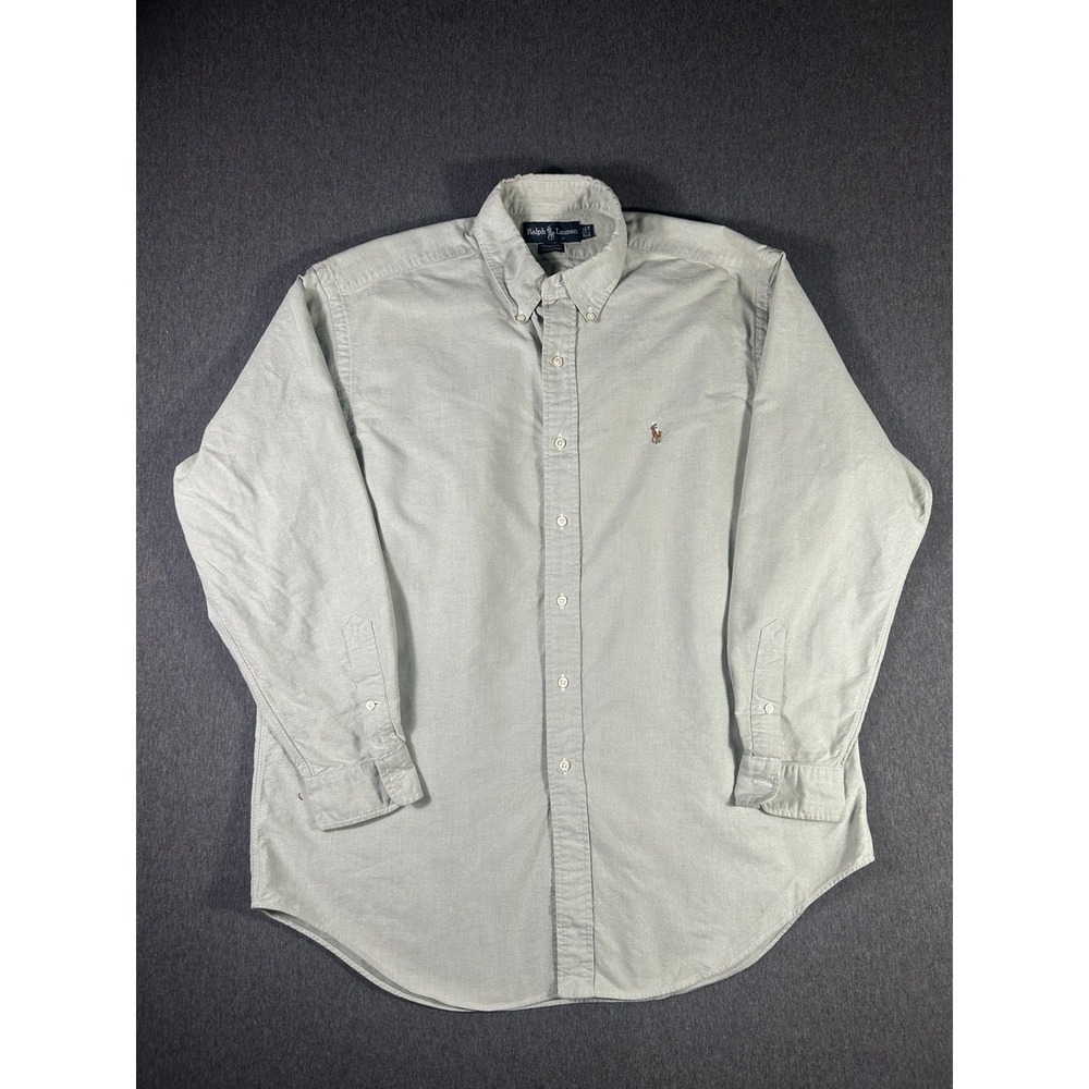 Vintage Ralph Lauren Yarmouth 100% Cotton Button-Down Shirt 16 1/2 - 34